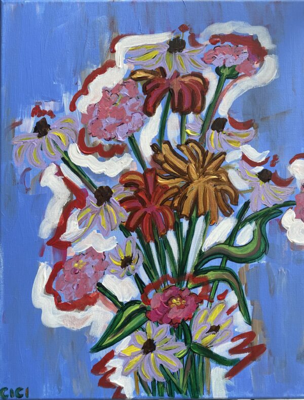 Funky Zinnias